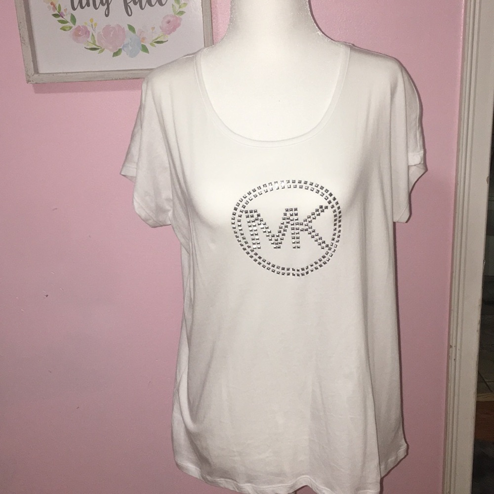 Michael Kors basic white t-shirt size S NWT